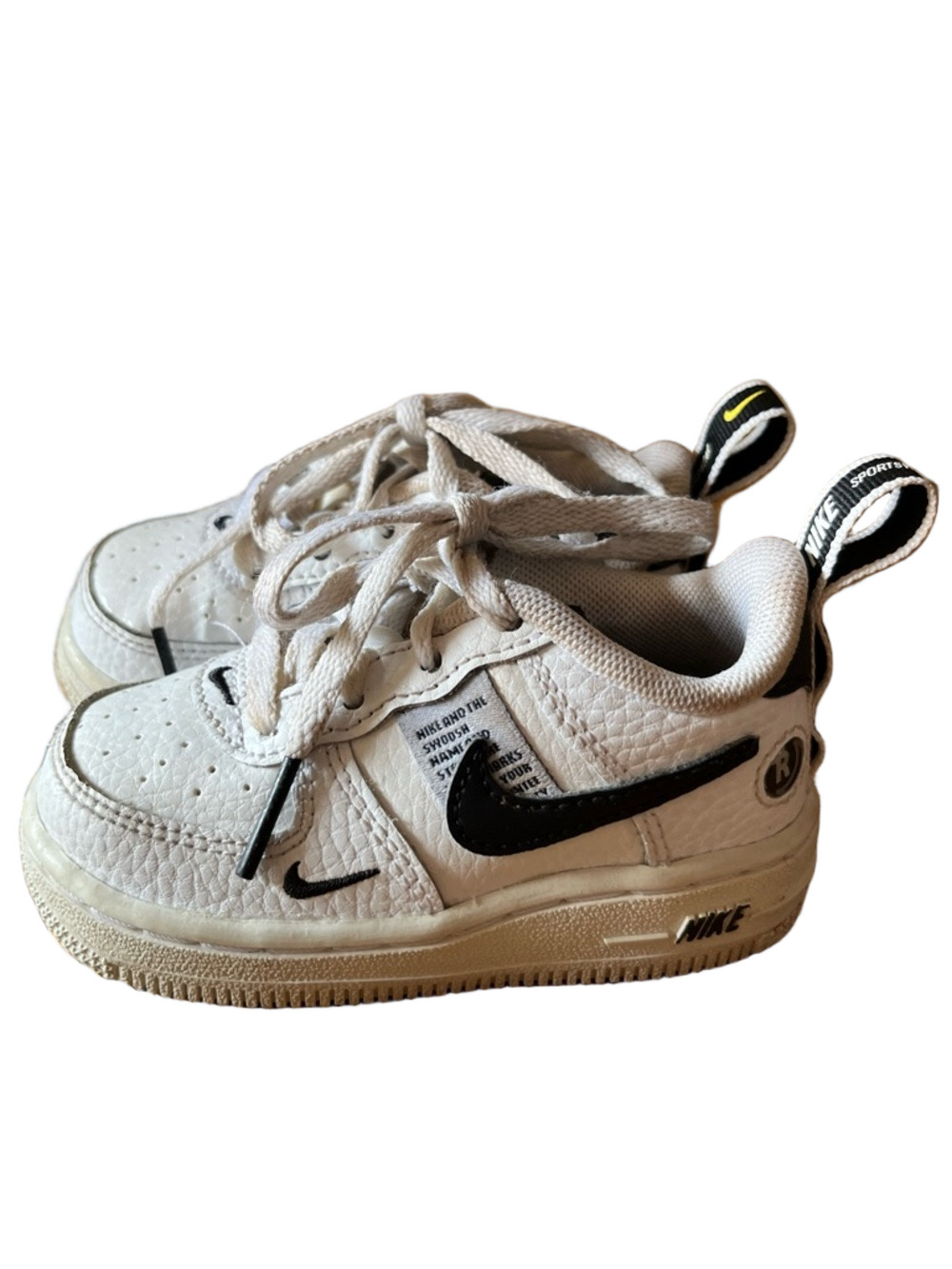 👟 Nike Force 1 LV8 Utility TD "White" Toddler Sneakers Size 5C